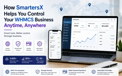 How SmartersX Helps You Control Your WHMCS Business Anytime, Anywhere