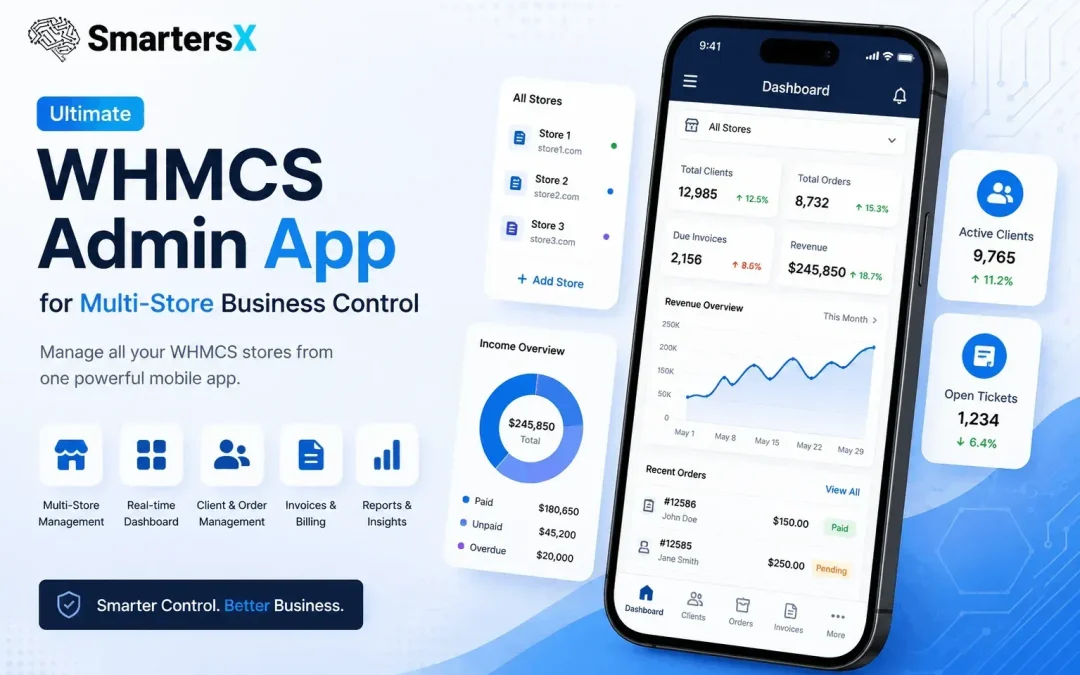 Ultimate WHMCS Admin’s App for Multi-Store Business Control